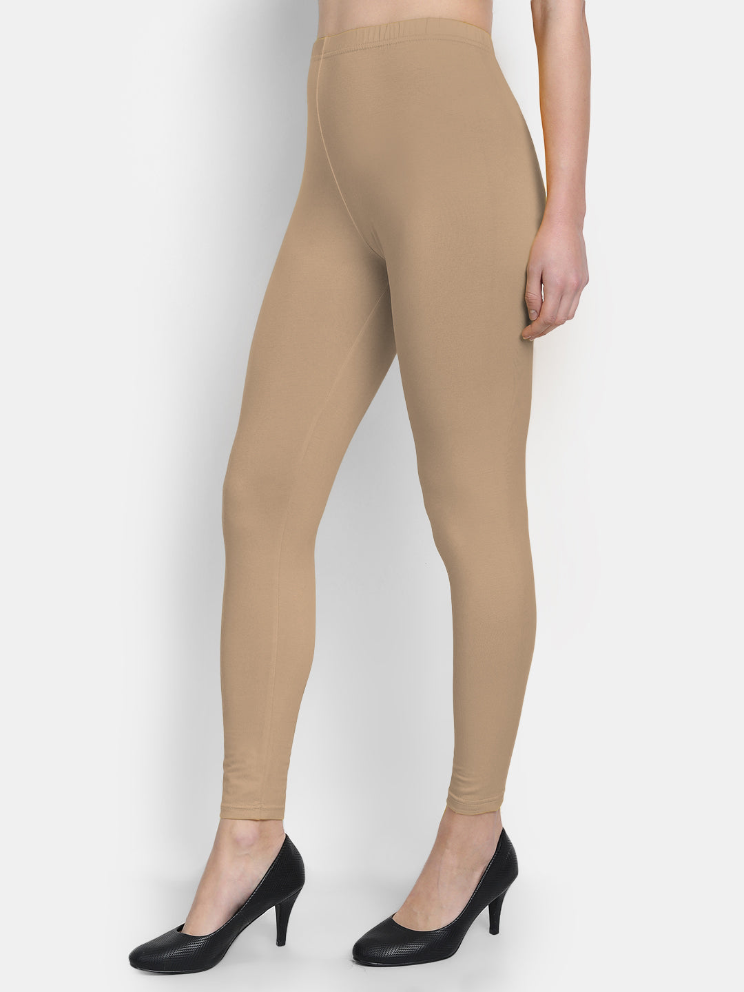 Cotton Lycra Plain Ankle Legging