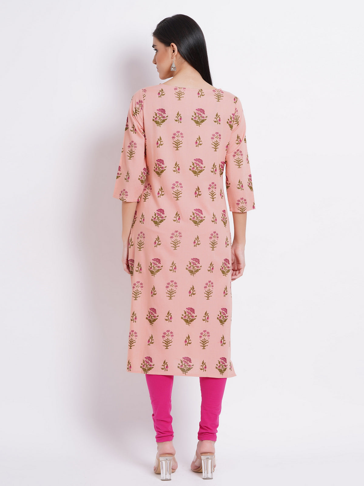 CASUAL DAYOUT FLORAL PRINTED KURTI