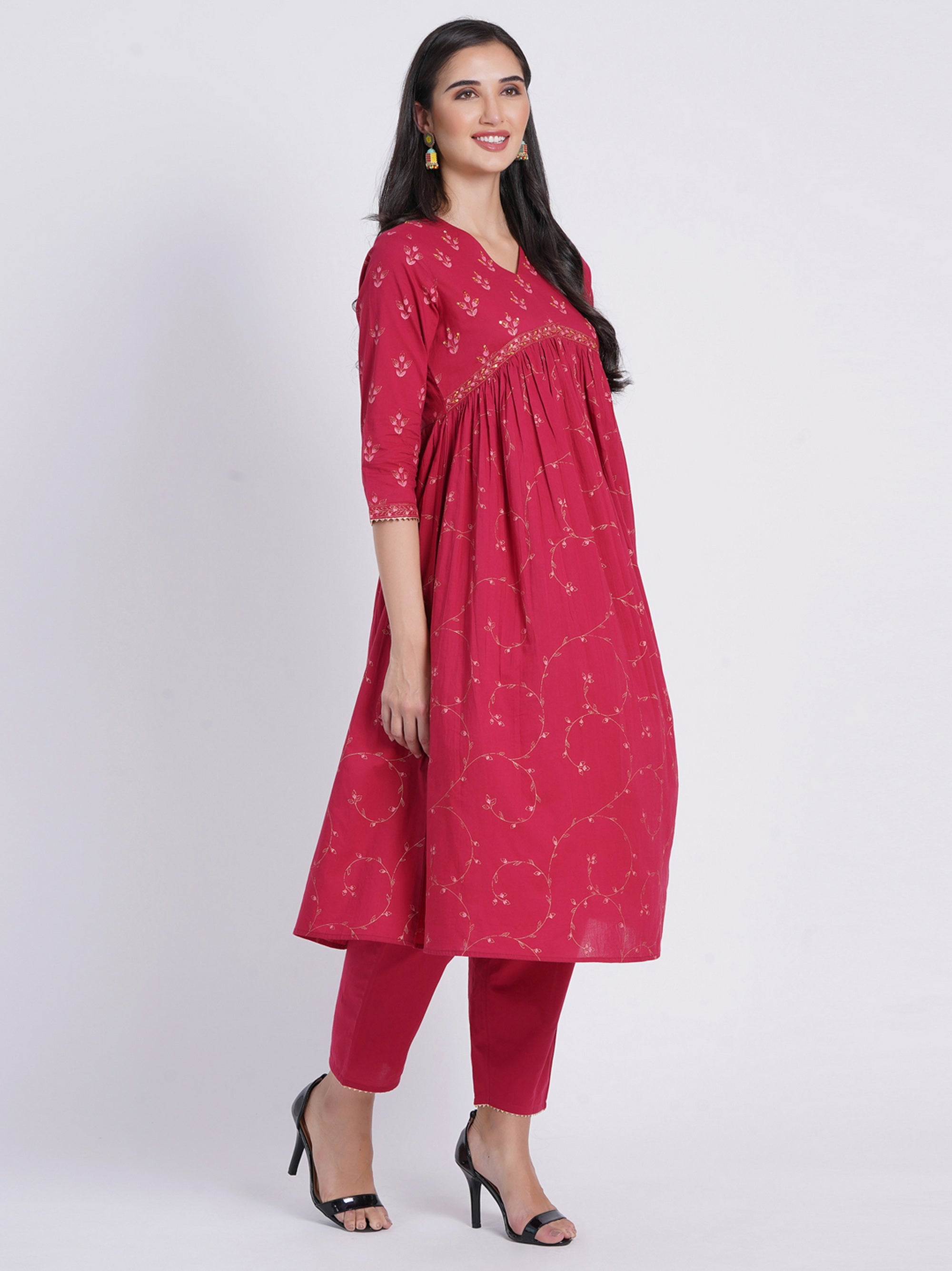 Handcrafted Printed 2Pc Alya Cut Set