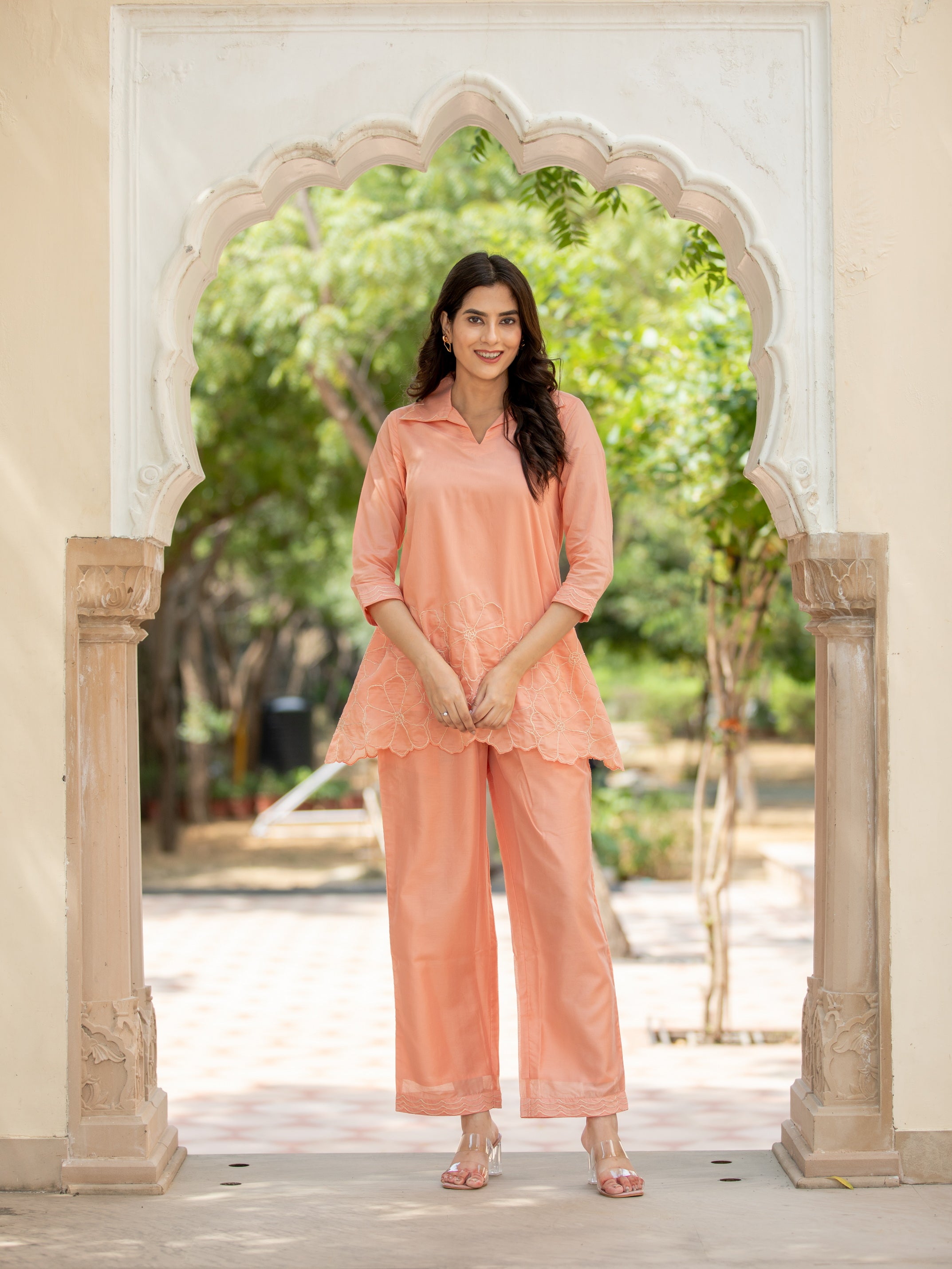 PARTY WEAR CO-ORD SET WITH DORI EMBROIDERY