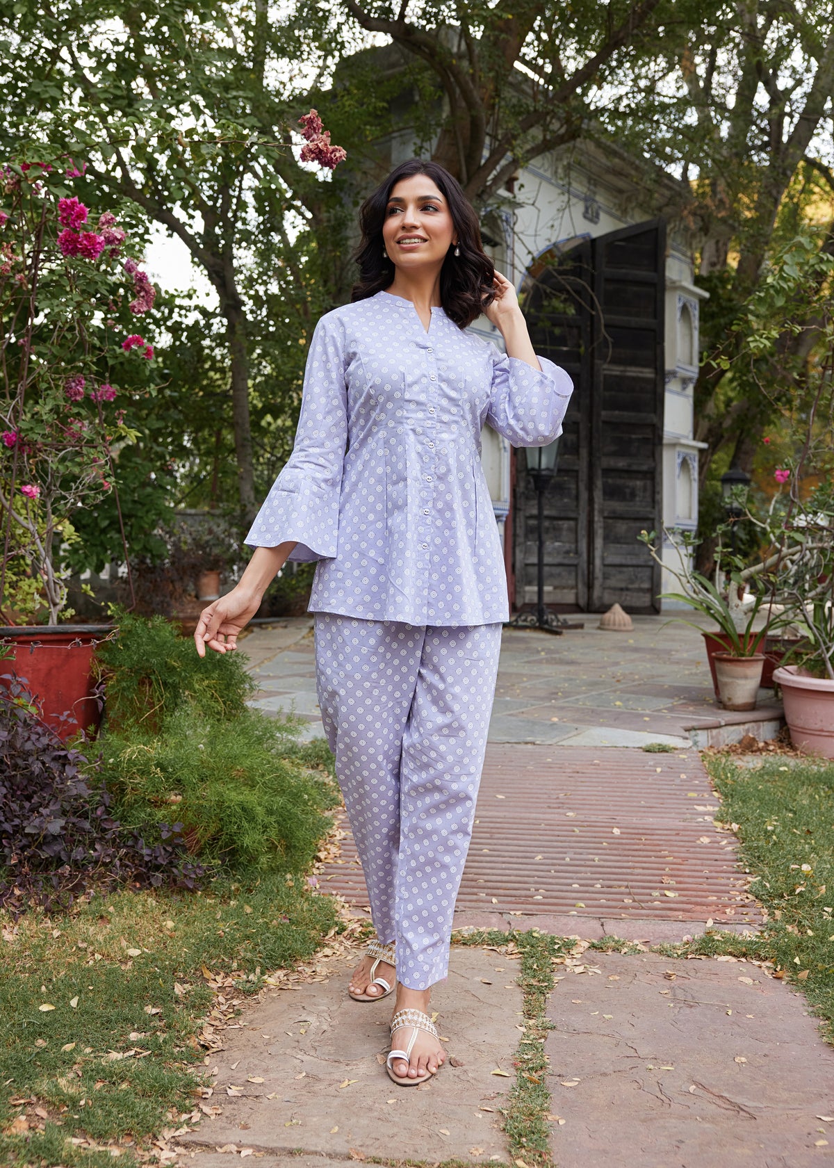 Mul Cotton Khadi Printed 2Pcs Co-ord Set