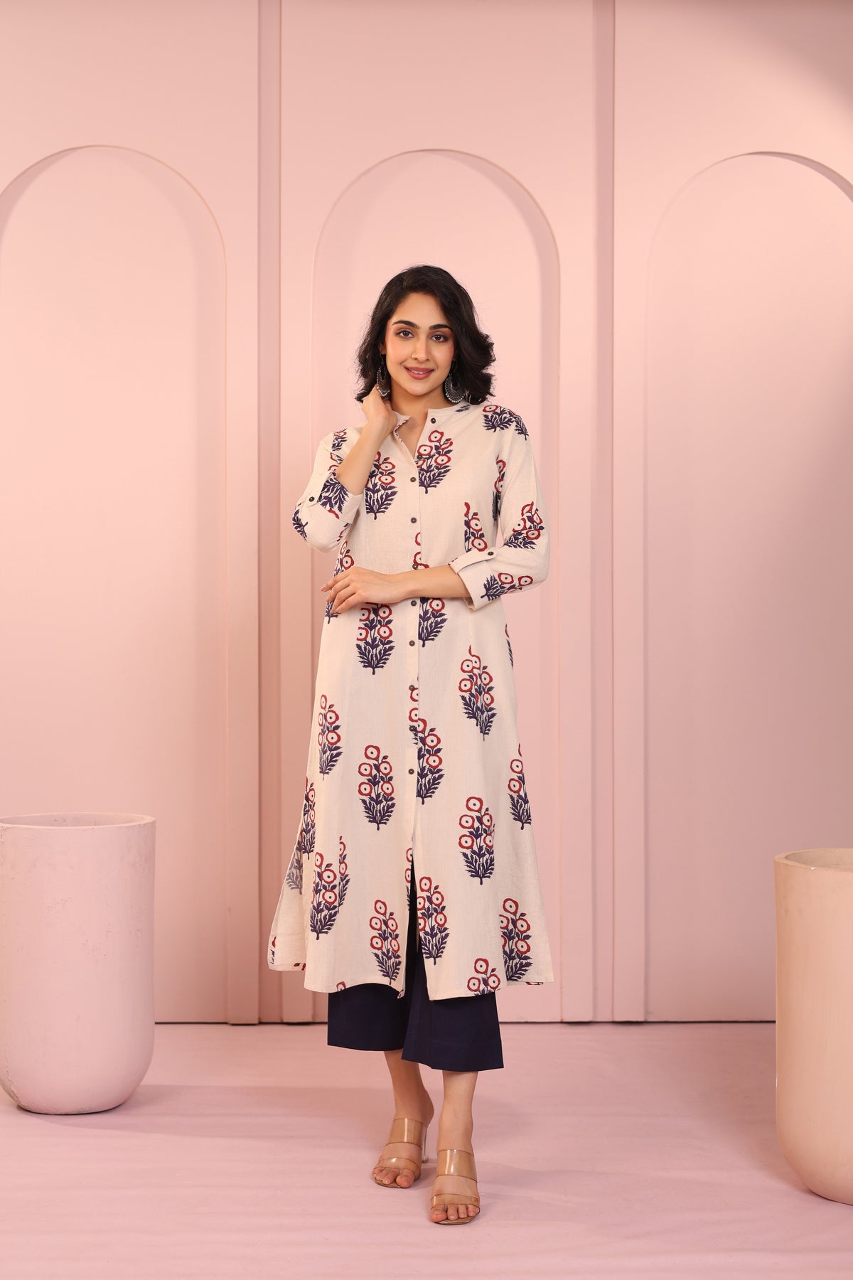 LINEN BLEND TATA DRESS
