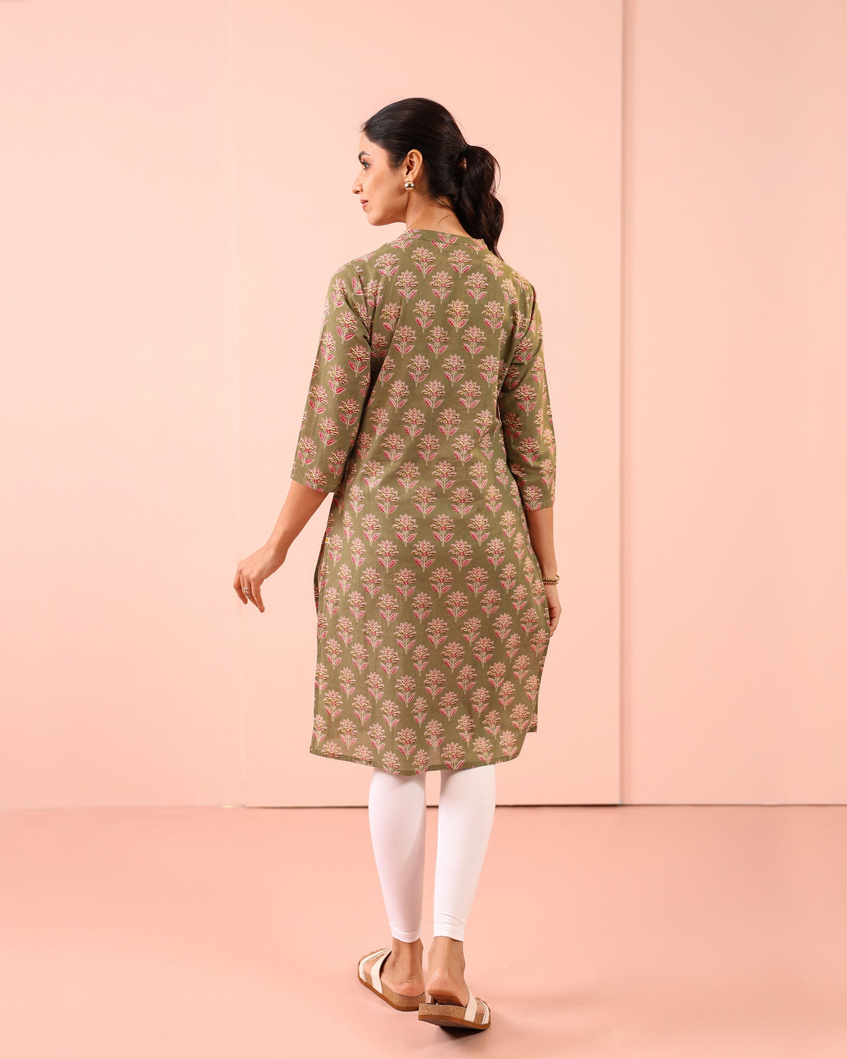 PRINTED KURTA WITH MULL COTTON