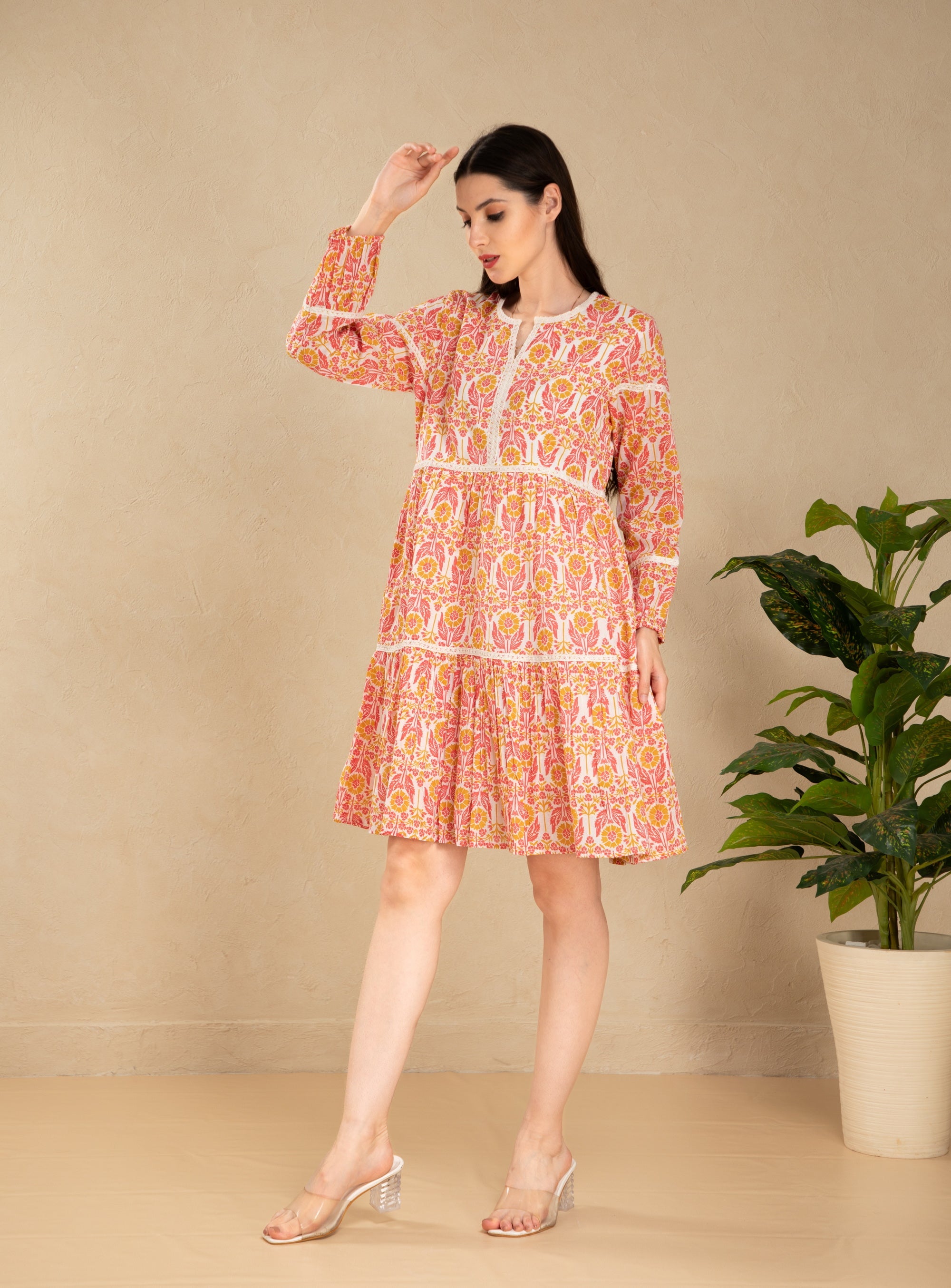 White Dresses in Mul Cotton Ethnic