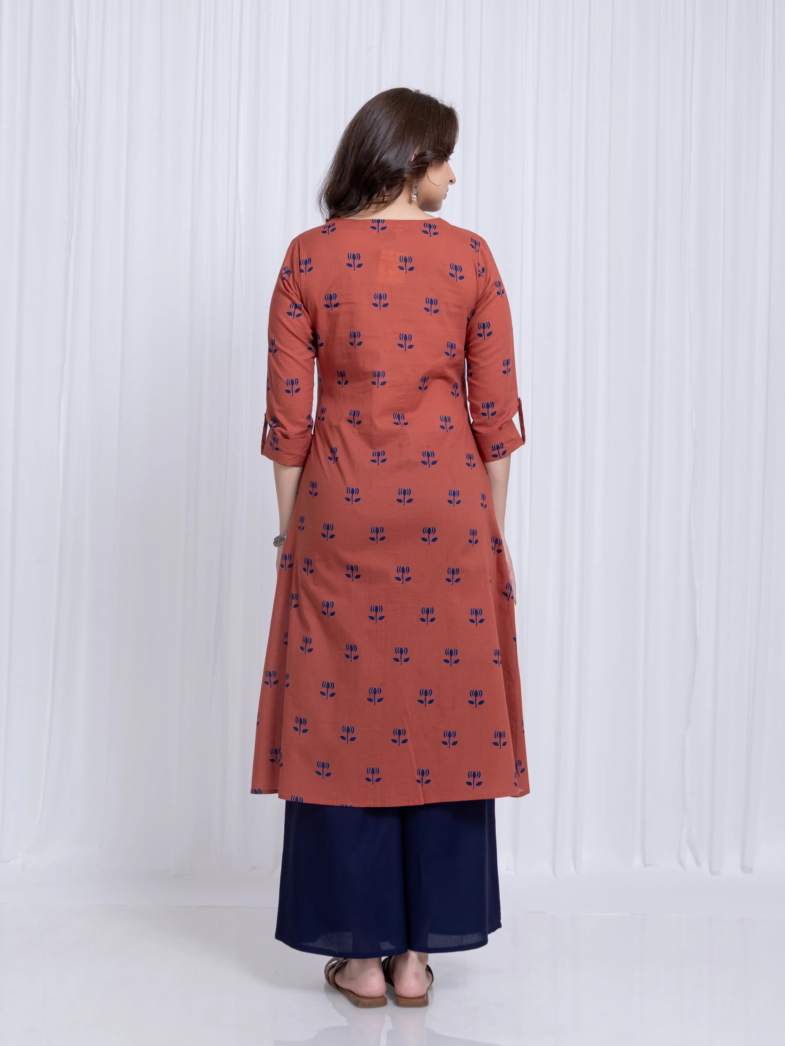 PRINTED A LINE LONG KURTI