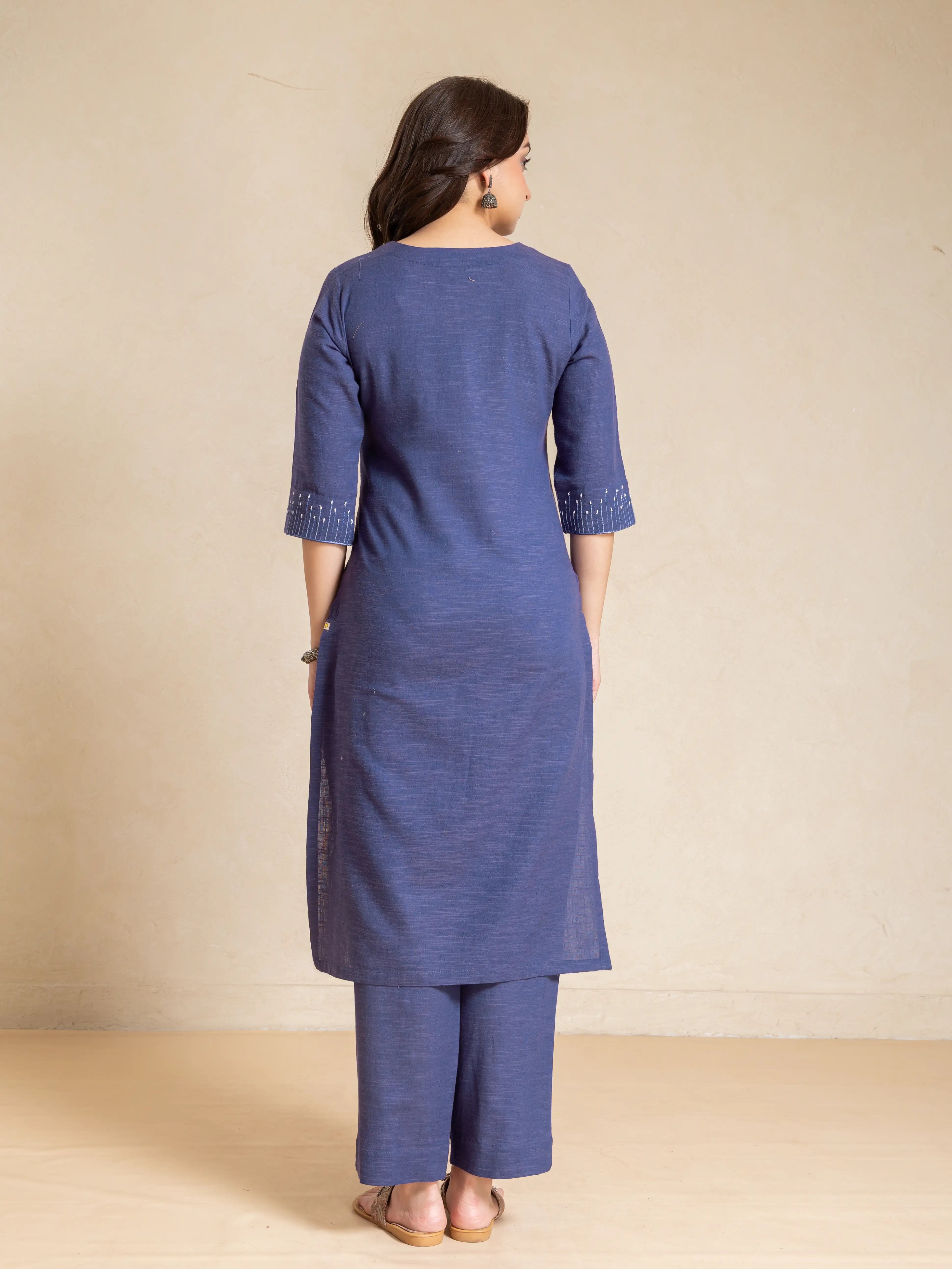 EMBROIDERED and HAND EMBELLISHED 2PCS KURTA SET