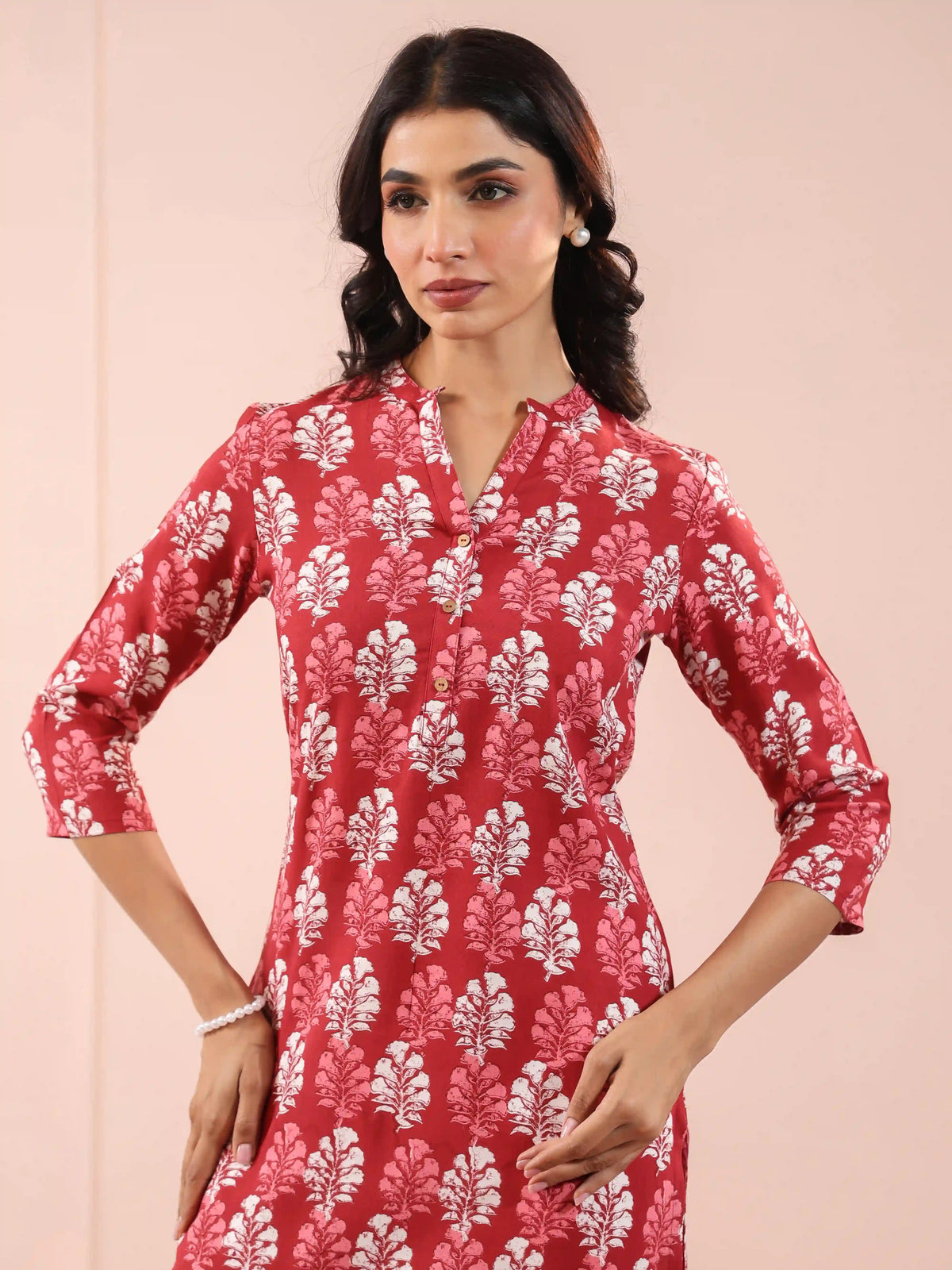 RAYON DAILY WEAR CONTEMPORARY PRINTED LONG KURTA