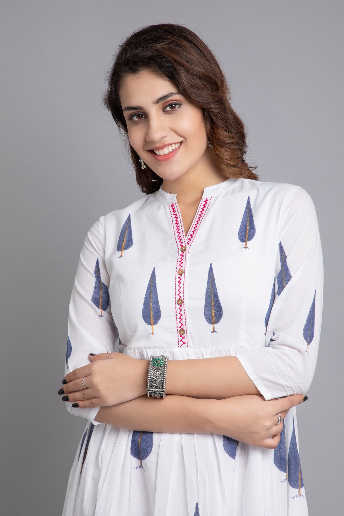 HAND BLOCK PRINTED LONG DRESS
