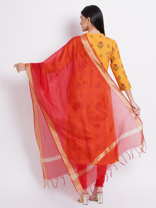 Banarasi Faux Silk Dupatta with Zari