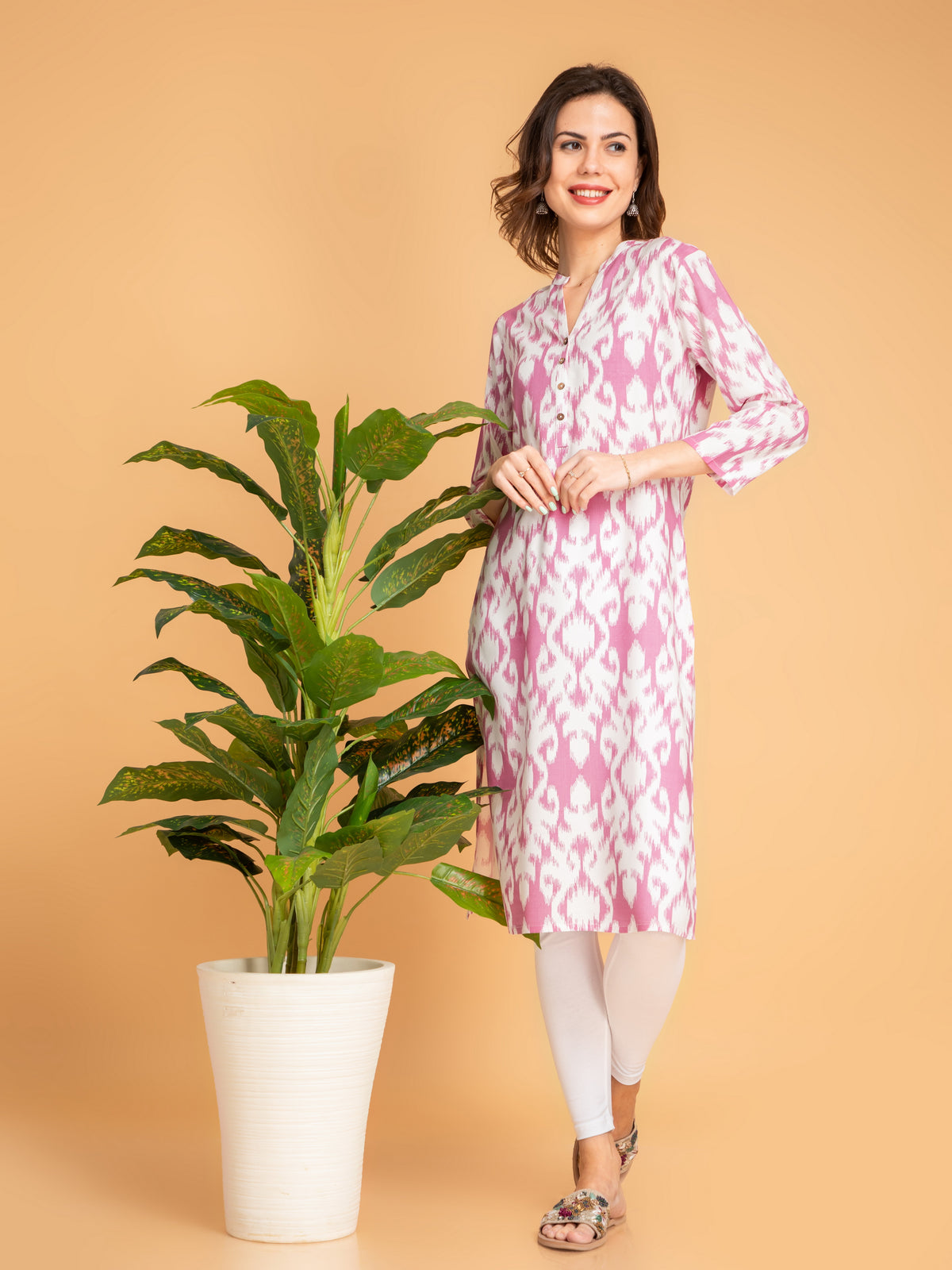 RAYON DAILY WEAR CONTEMPORARY PRINTED LONG KURTA