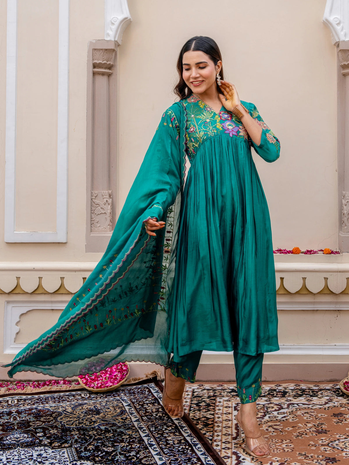 MUSLIN SILK FUSION WEAR 3PC ALIA CUT SET