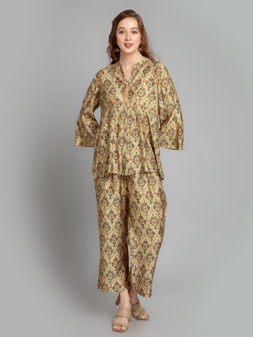 Viscose Crepe Printed Co-Ord Set