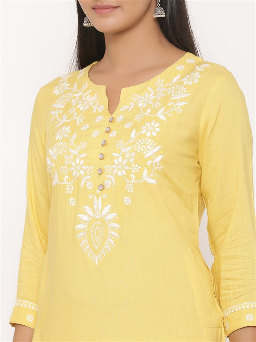 RAYON EMBROIDERED LONG KURTA