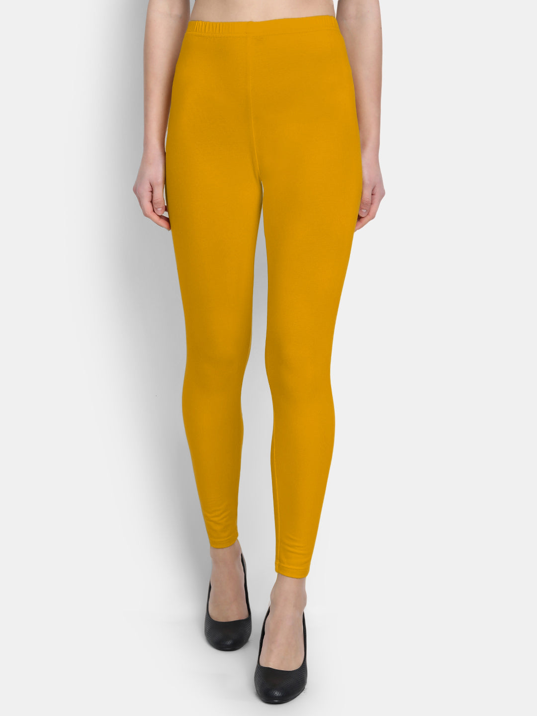 Cotton Lycra Plain Ankle Legging
