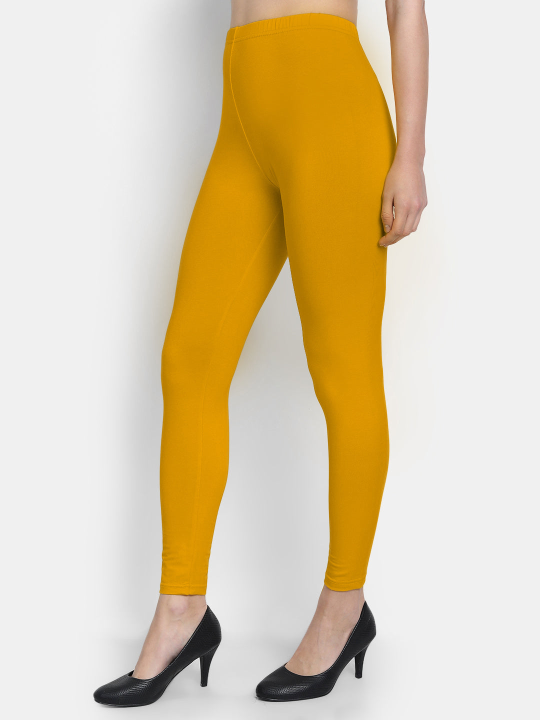 Cotton Lycra Plain Ankle Legging