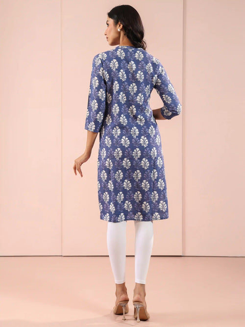 RAYON DAILY WEAR CONTEMPORARY PRINTED LONG KURTA