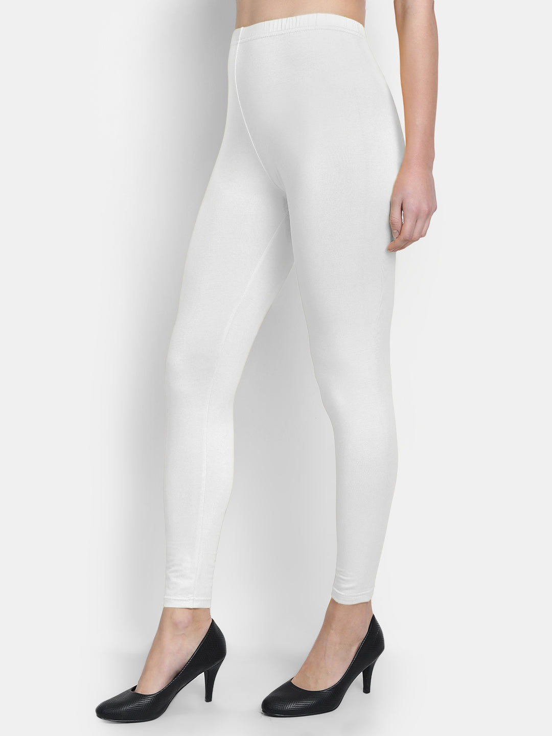 Cotton Lycra Plain Ankle Legging