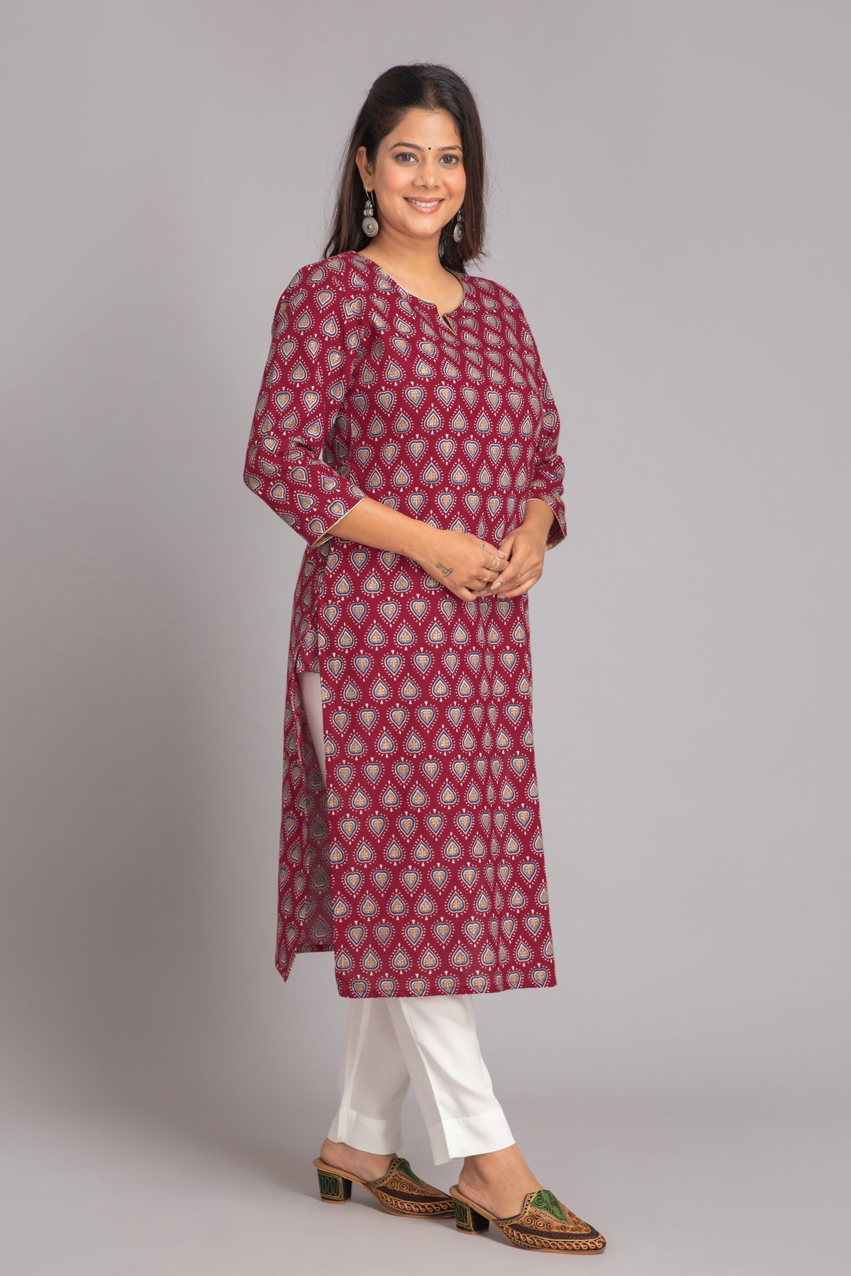 Casual Day Out Bagru Printed Long Kurti