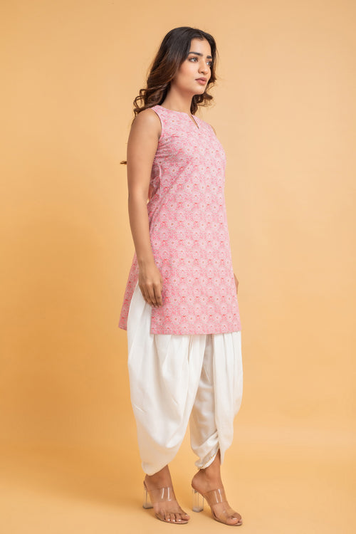 Mul Cotton Khadi Print Straight Kurta Set