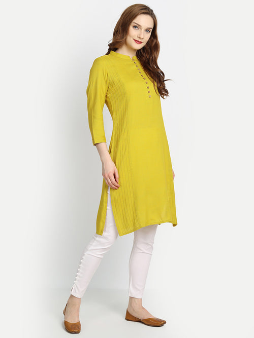 CASUAL WEAR PINTUCKS SHORT KURTI