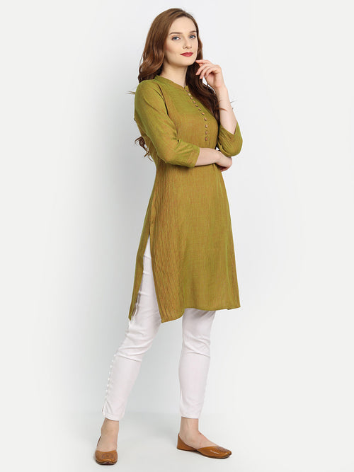 CASUAL WEAR PINTUCKS SHORT KURTI