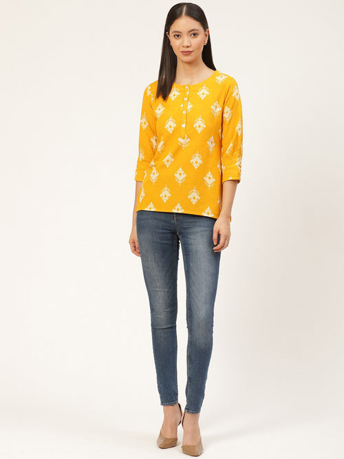 RAYON PRINTED TOP