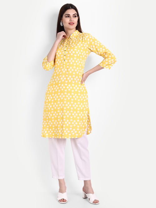 Rayon Staple Printed Kurta