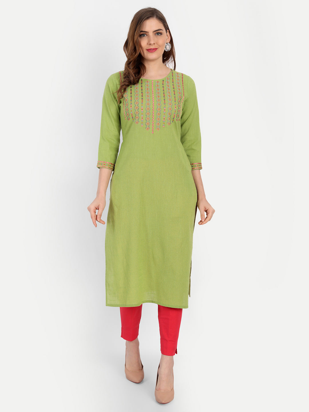 CASUAL WEAR EMBROIDERED KURTI