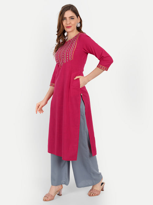 CASUAL WEAR EMBROIDERED KURTI