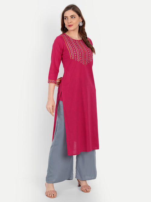 CASUAL WEAR EMBROIDERED KURTI