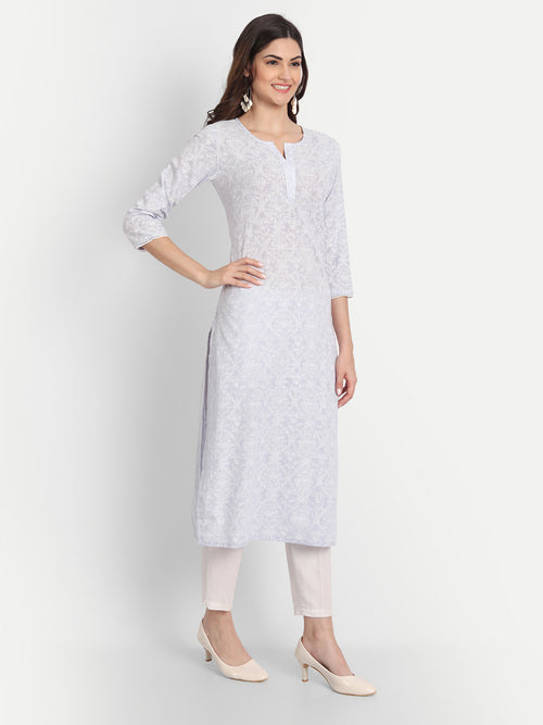 KHADI PRINTED STRAIGHT LONG KURTI