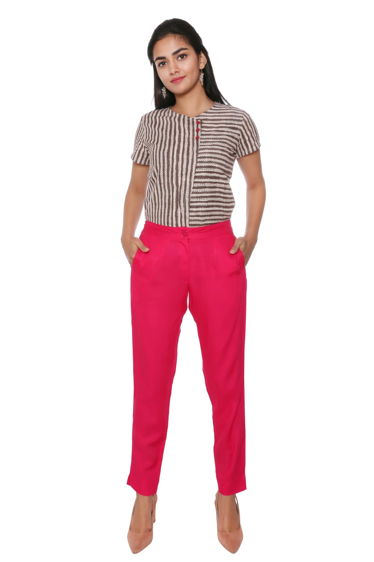 Comfort Fit Rayon Narrow Pants