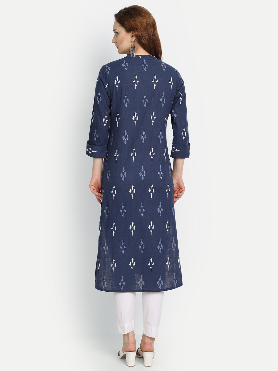 Mul Cotton Ekat Printed Straight Long Kurti