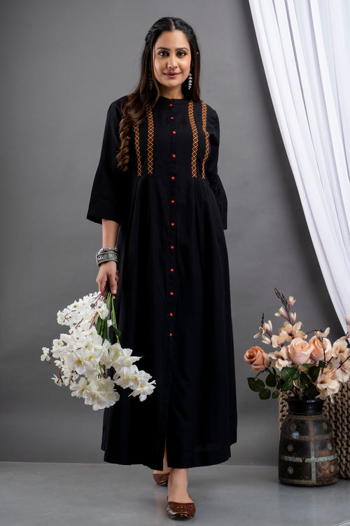 HAND EMBROIDERED LONG DRESS