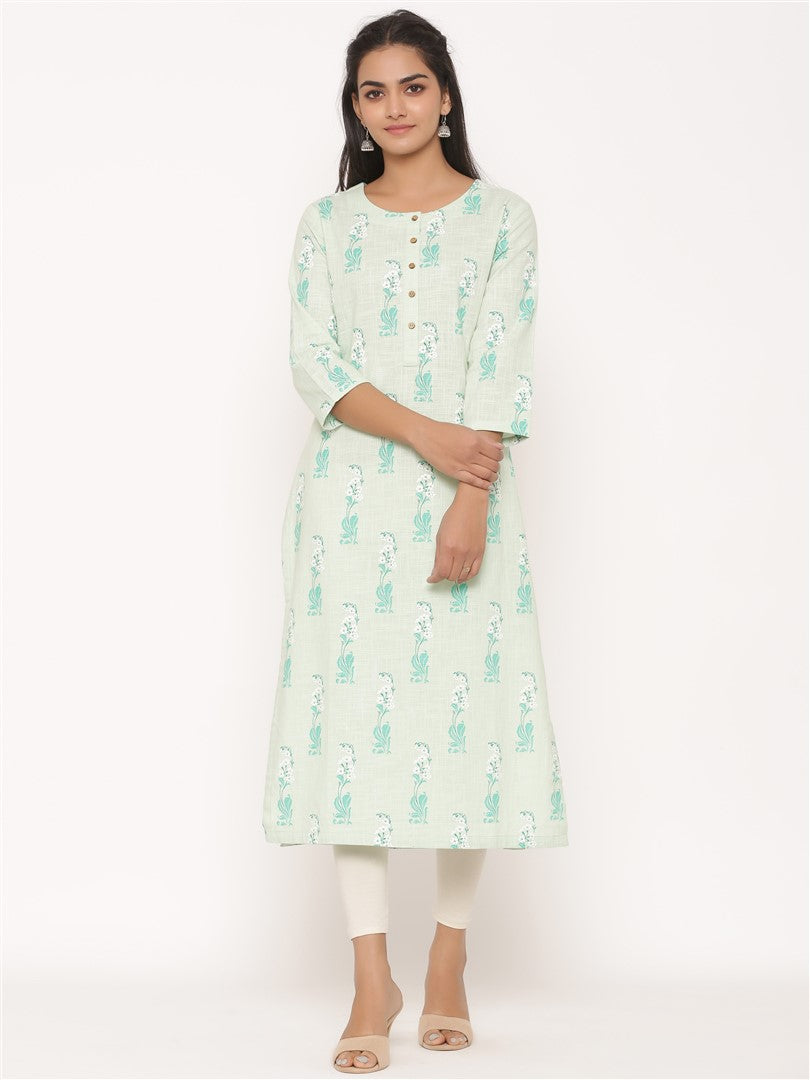 COTTON PRINTED LONG KURTI