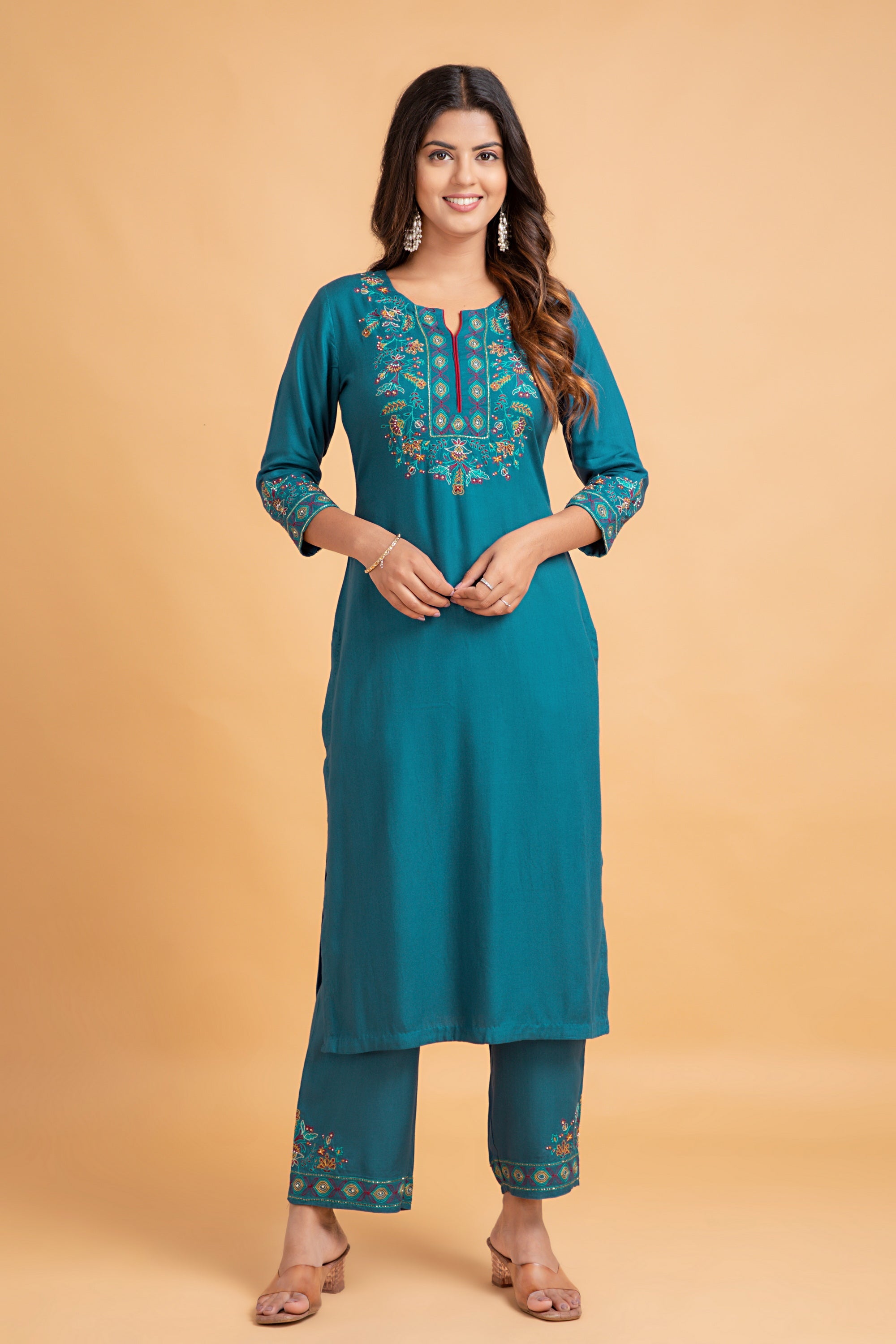 Corsair 2 Pcs Kurta Set in Rayon Twill