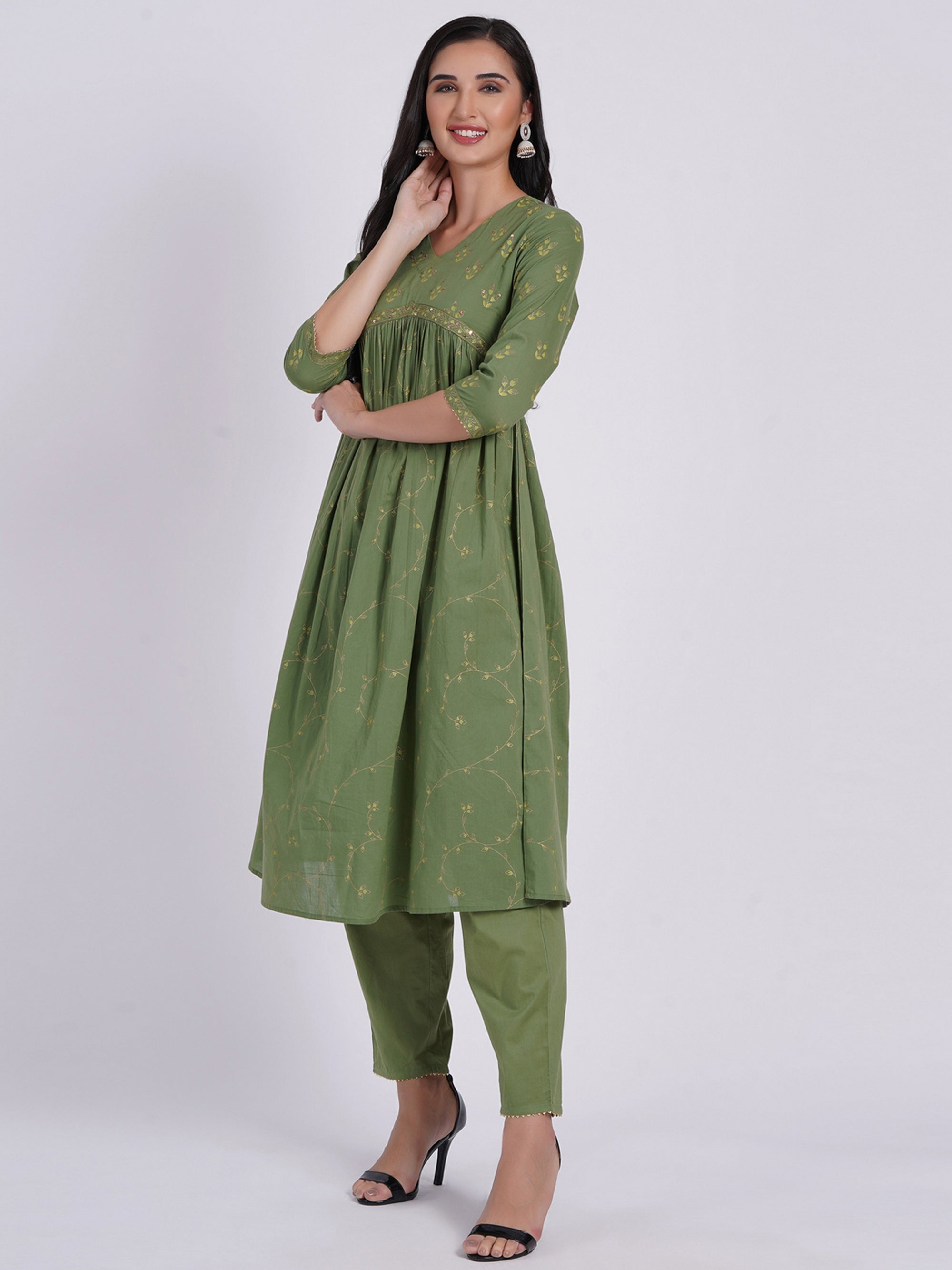 Handcrafted Printed 2Pc Alya Cut Set