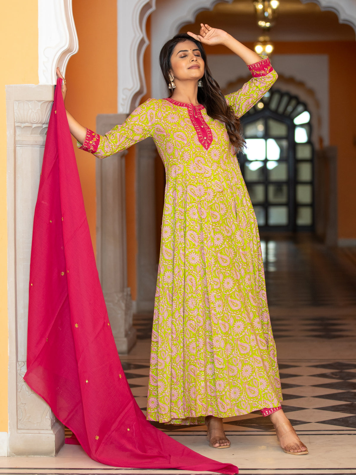 EMBROIDERED KALIDAR 3PCS SET