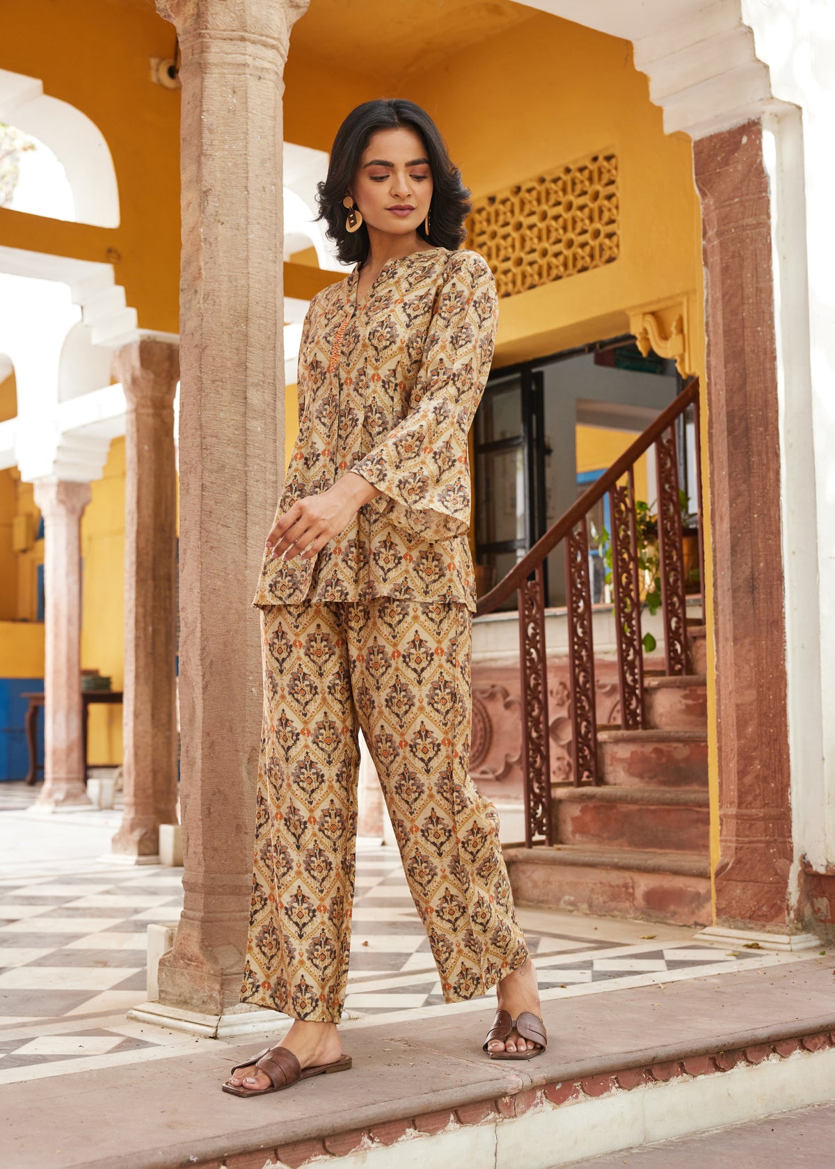 Viscose Crepe Printed Co-Ord Set