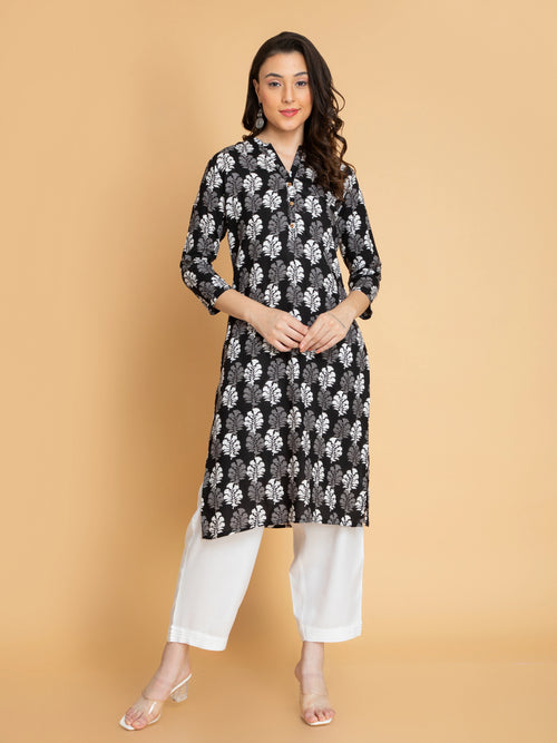 Rayon Contemporary Printed Long Kurti