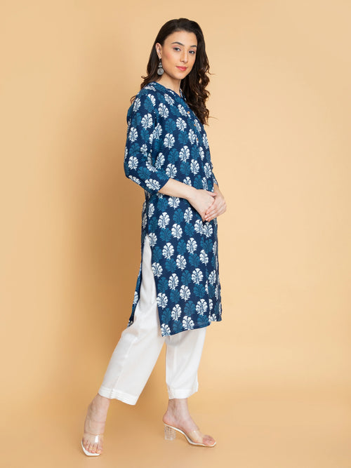 Rayon Contemporary Printed Long Kurti