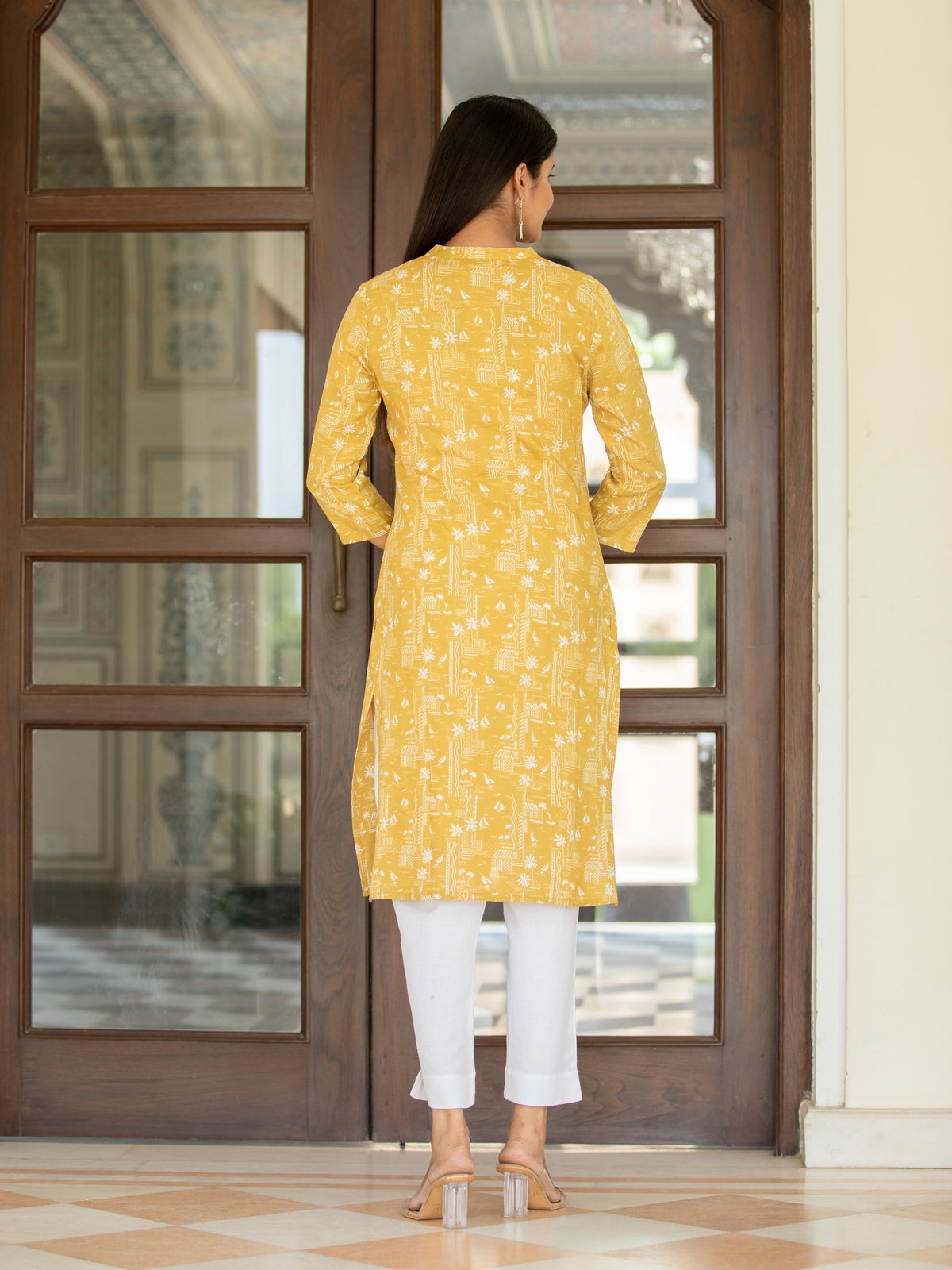 PRINTED CASUAL WEAR STRAIGHT KURTI