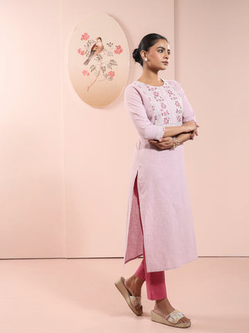 Mouve 2 Pcs Kurta Set in Cotton Slub