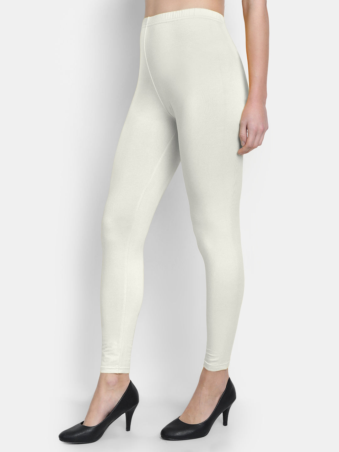 Cotton Lycra Plain Ankle Legging