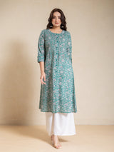 PRINTED LONG A LINE KURTI