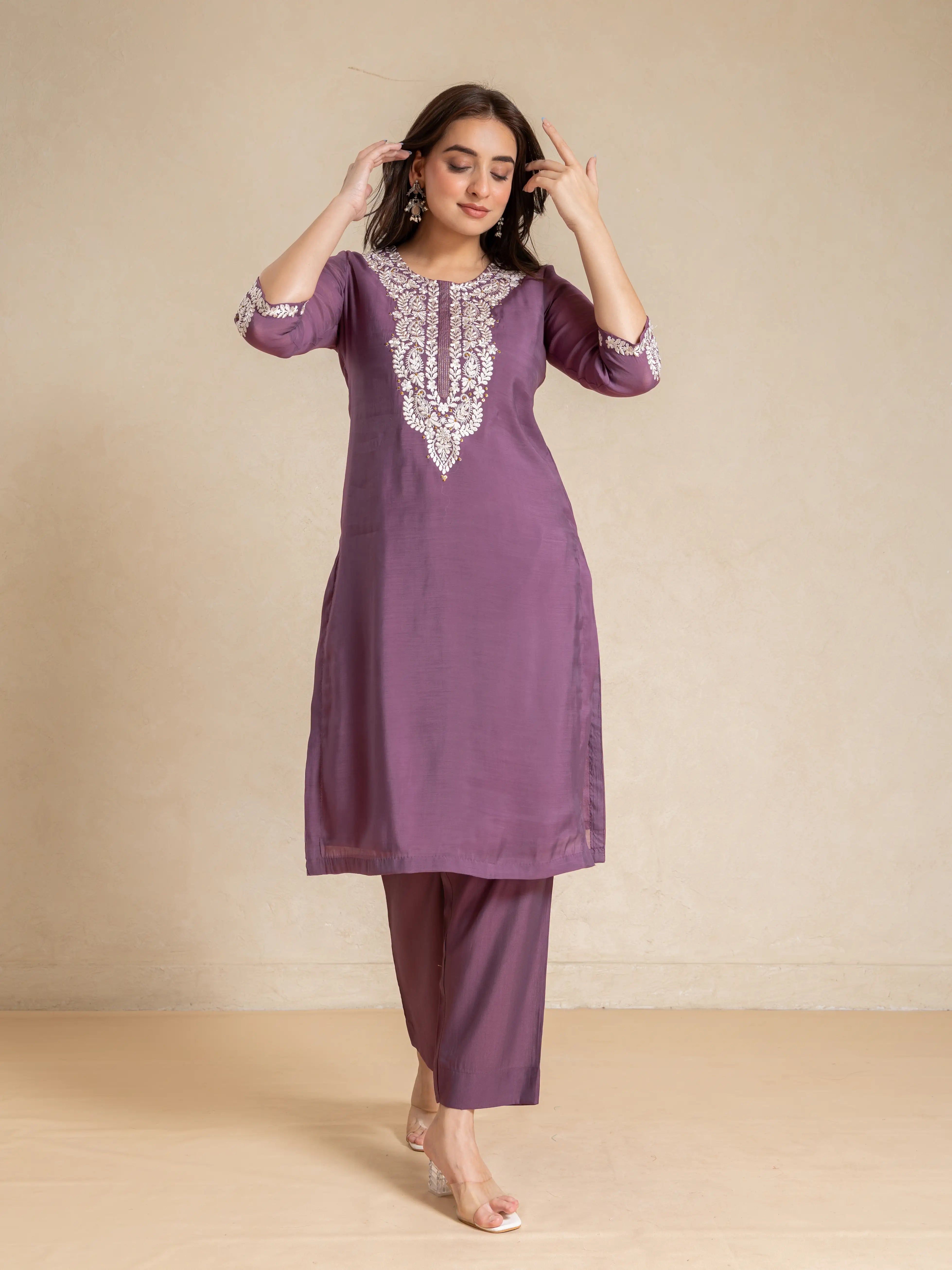 EMBROIDERED 2PC KURTA SET