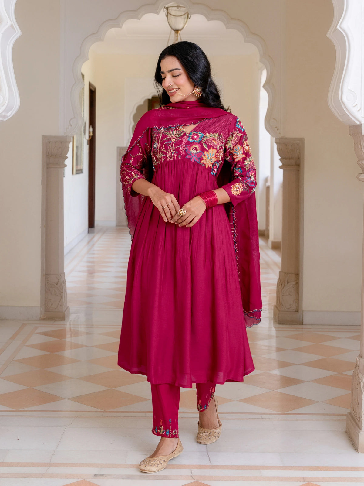 MUSLIN SILK FUSION WEAR 3PC ALIA CUT SET