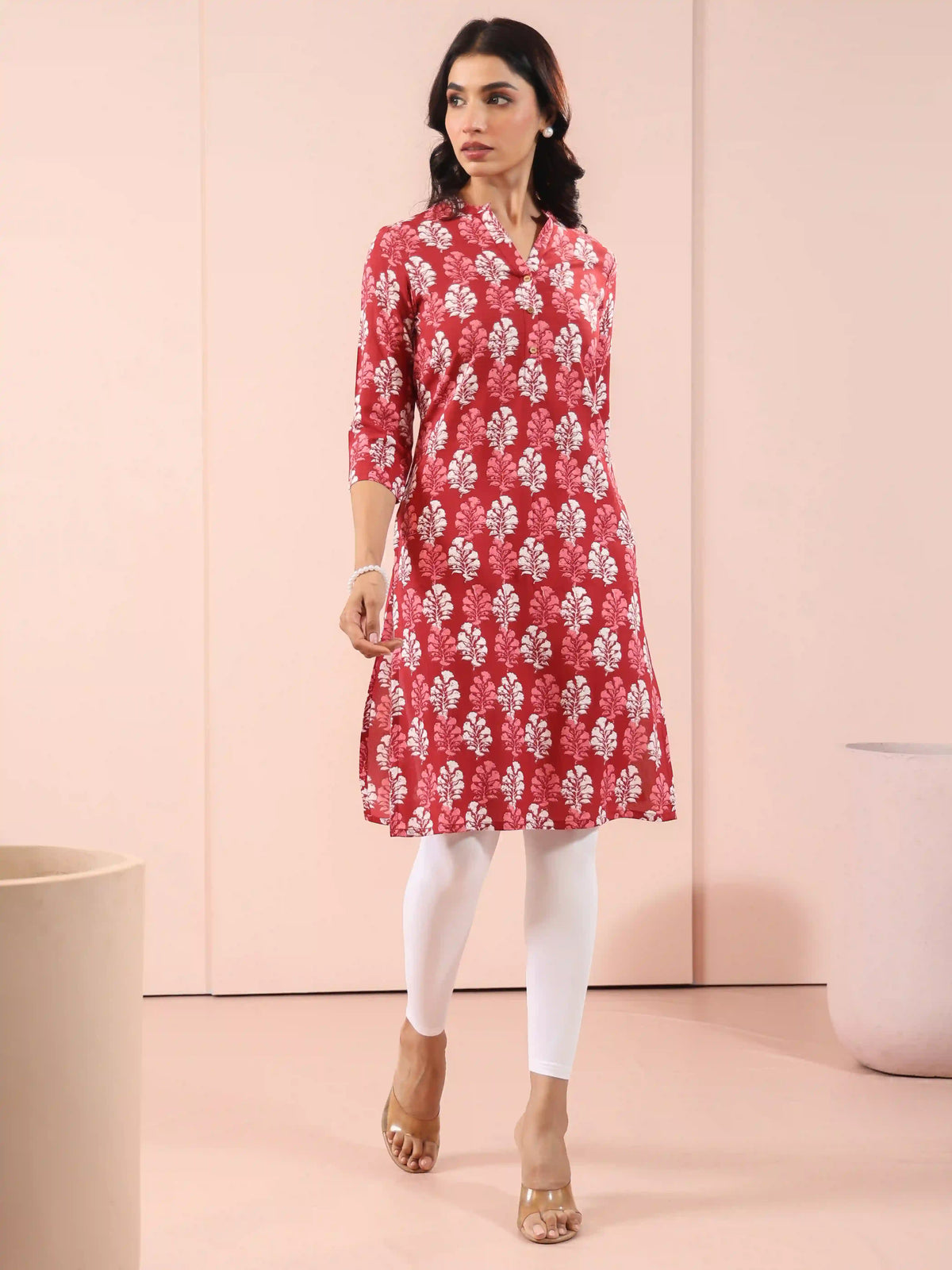 RAYON DAILY WEAR CONTEMPORARY PRINTED LONG KURTA
