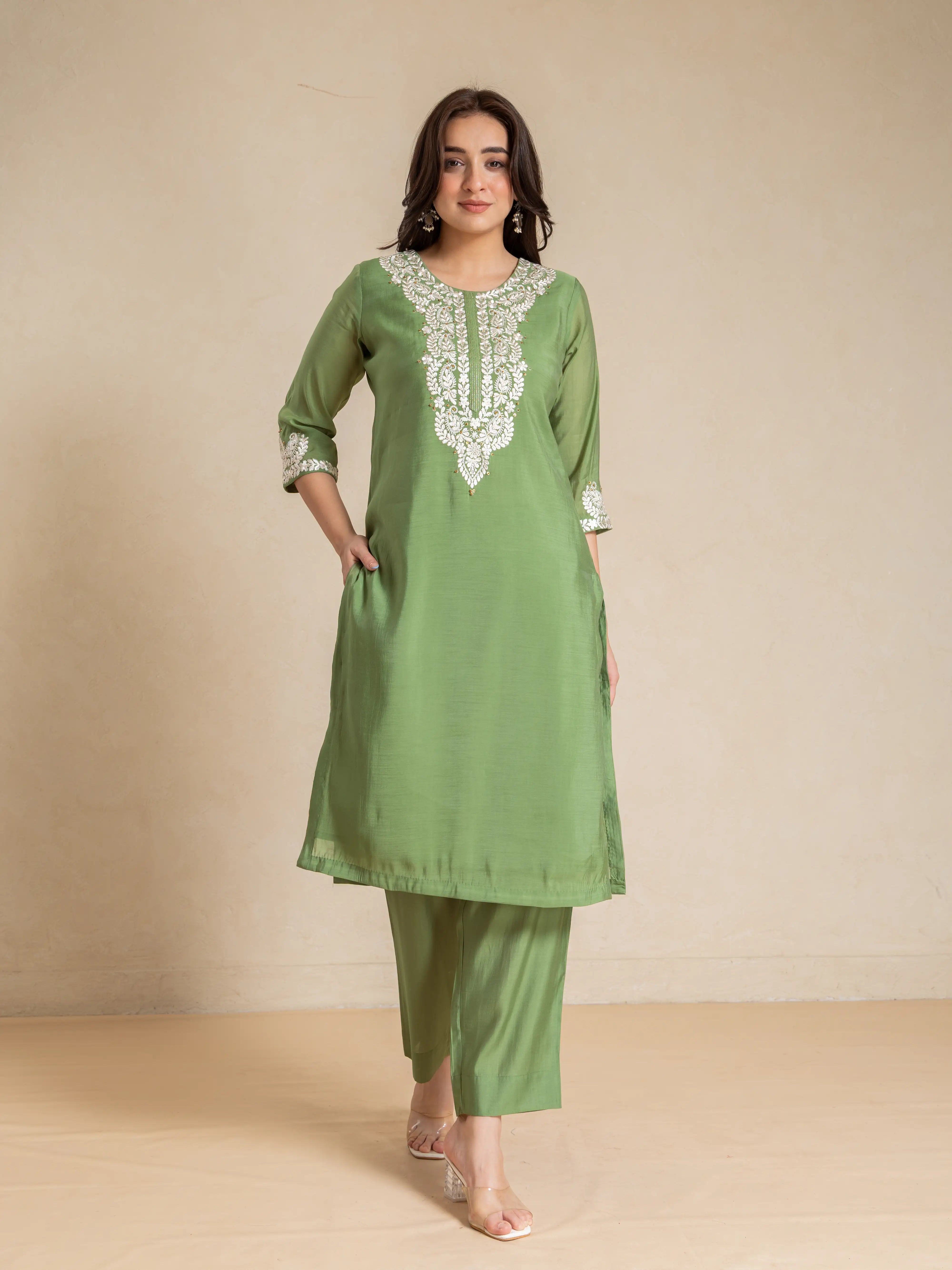 EMBROIDERED 2PC KURTA SET