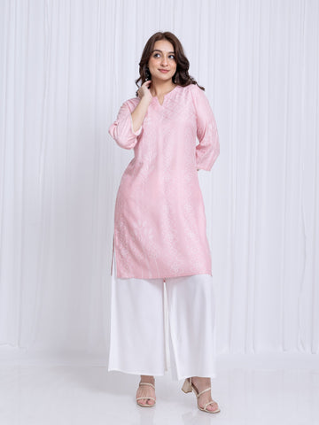 Conch Shell Kurti in Rayon Dobby